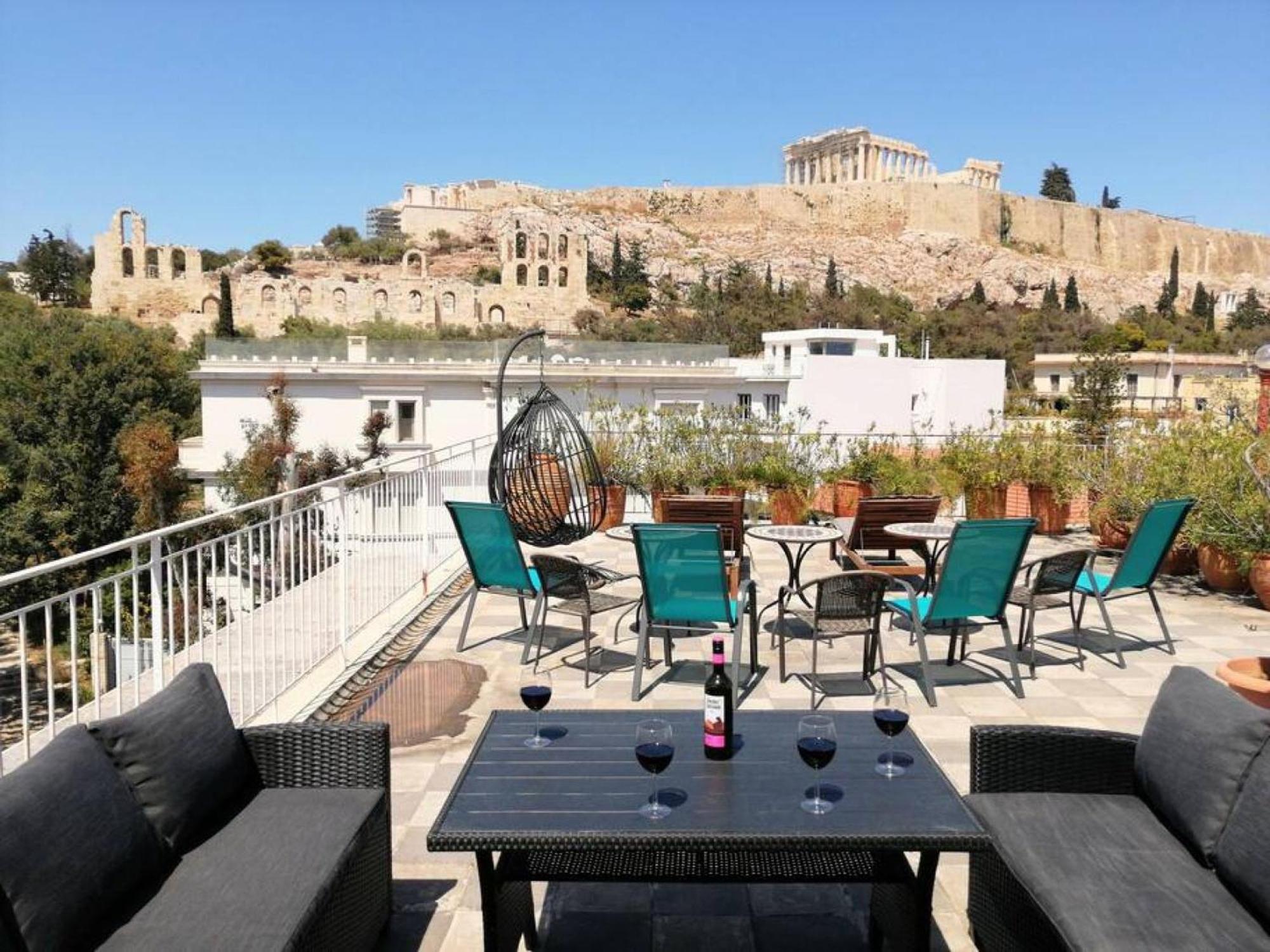 Stunning Acropolis View Apartment Athena Bagian luar foto