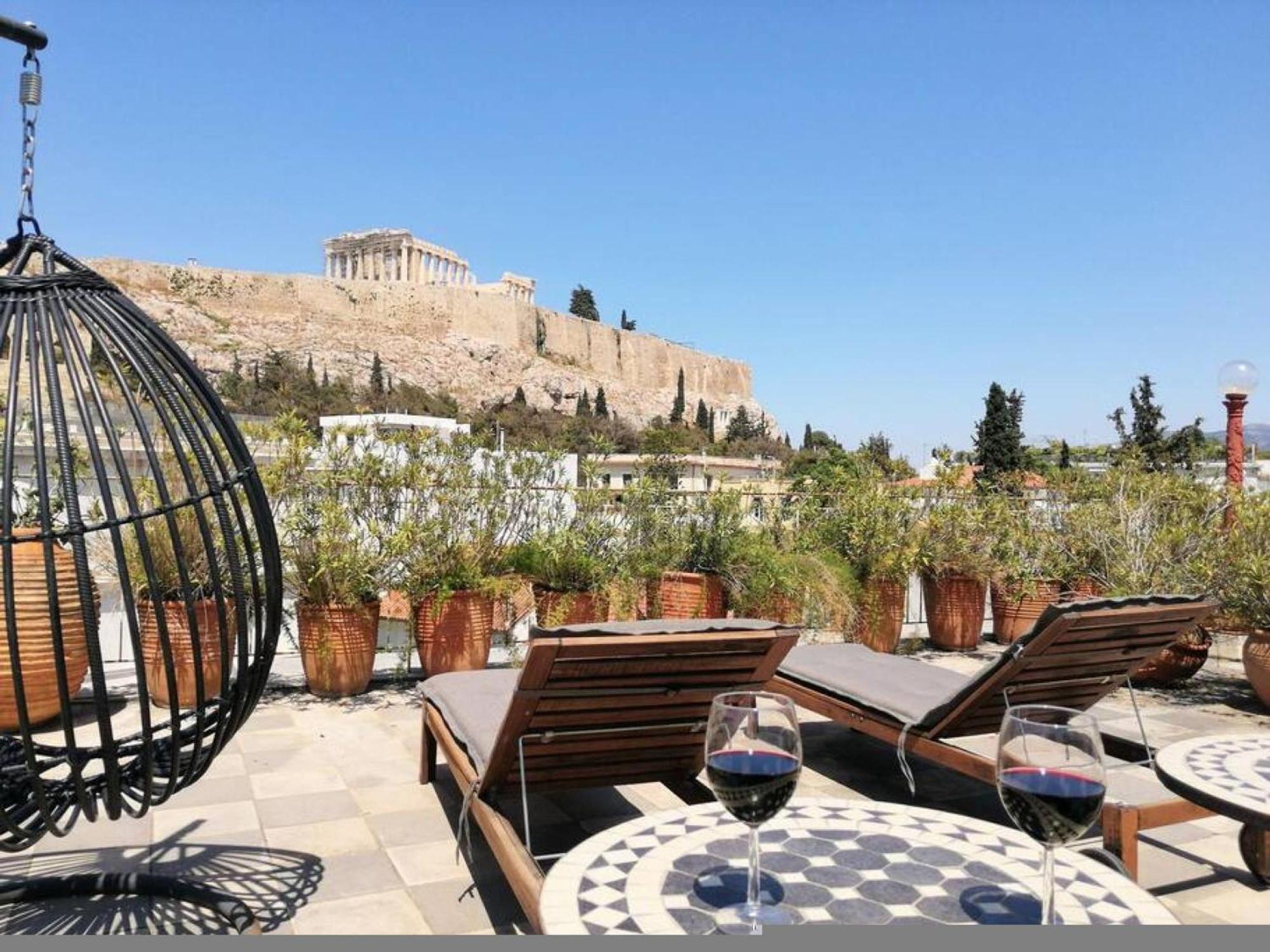 Stunning Acropolis View Apartment Athena Bagian luar foto