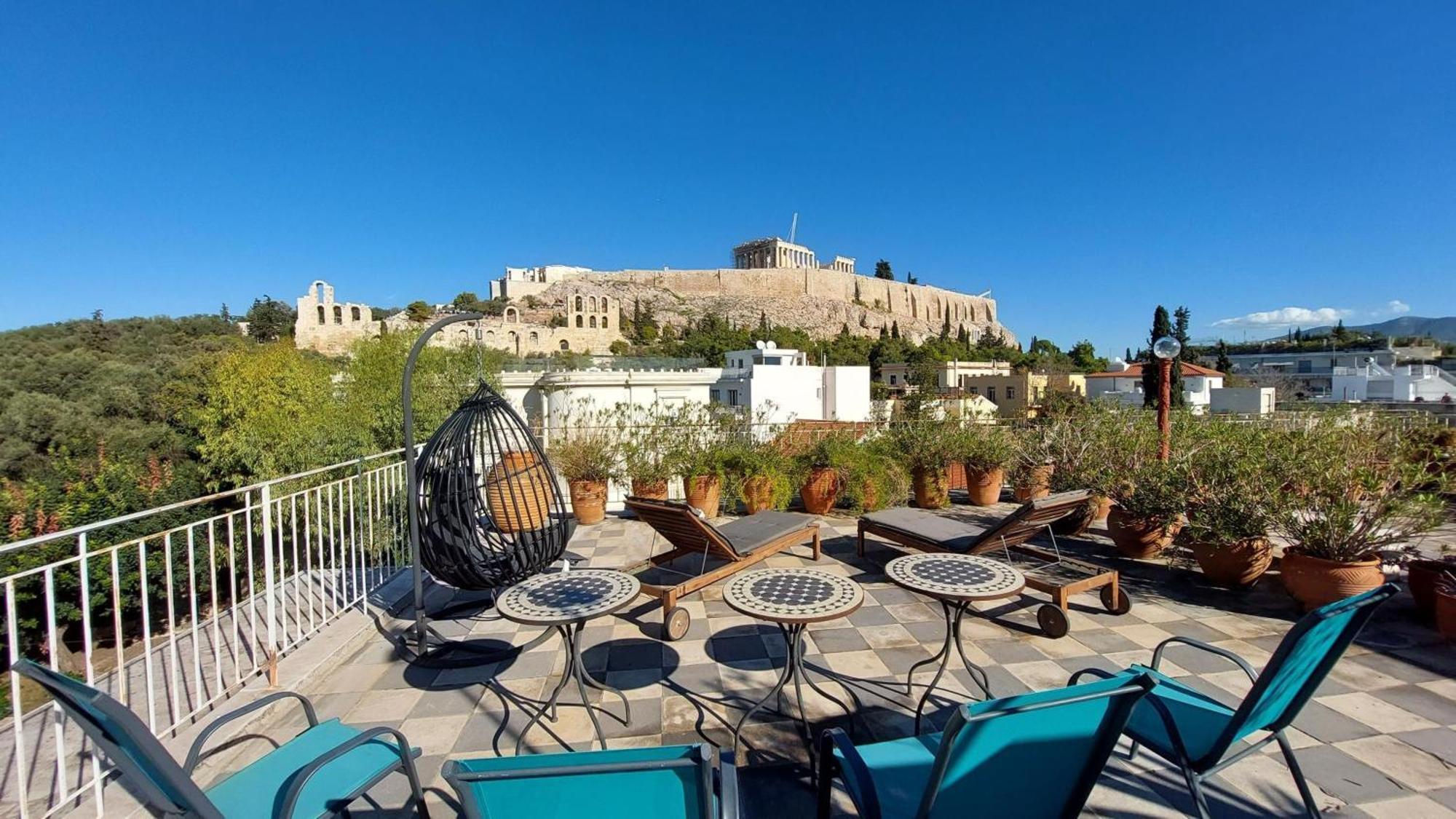 Stunning Acropolis View Apartment Athena Bagian luar foto