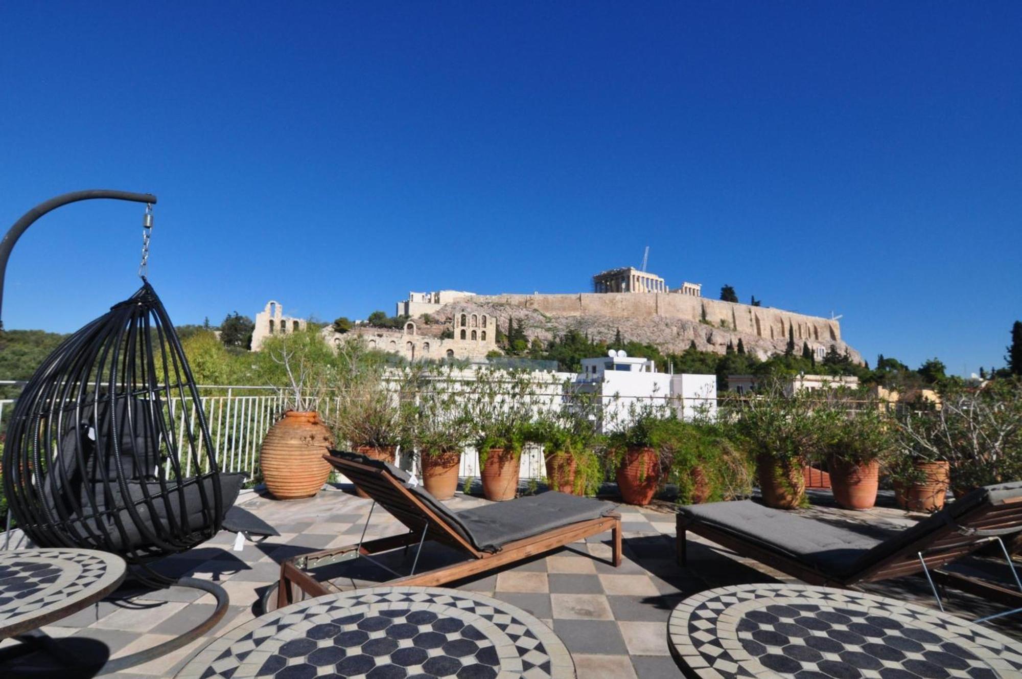 Stunning Acropolis View Apartment Athena Bagian luar foto