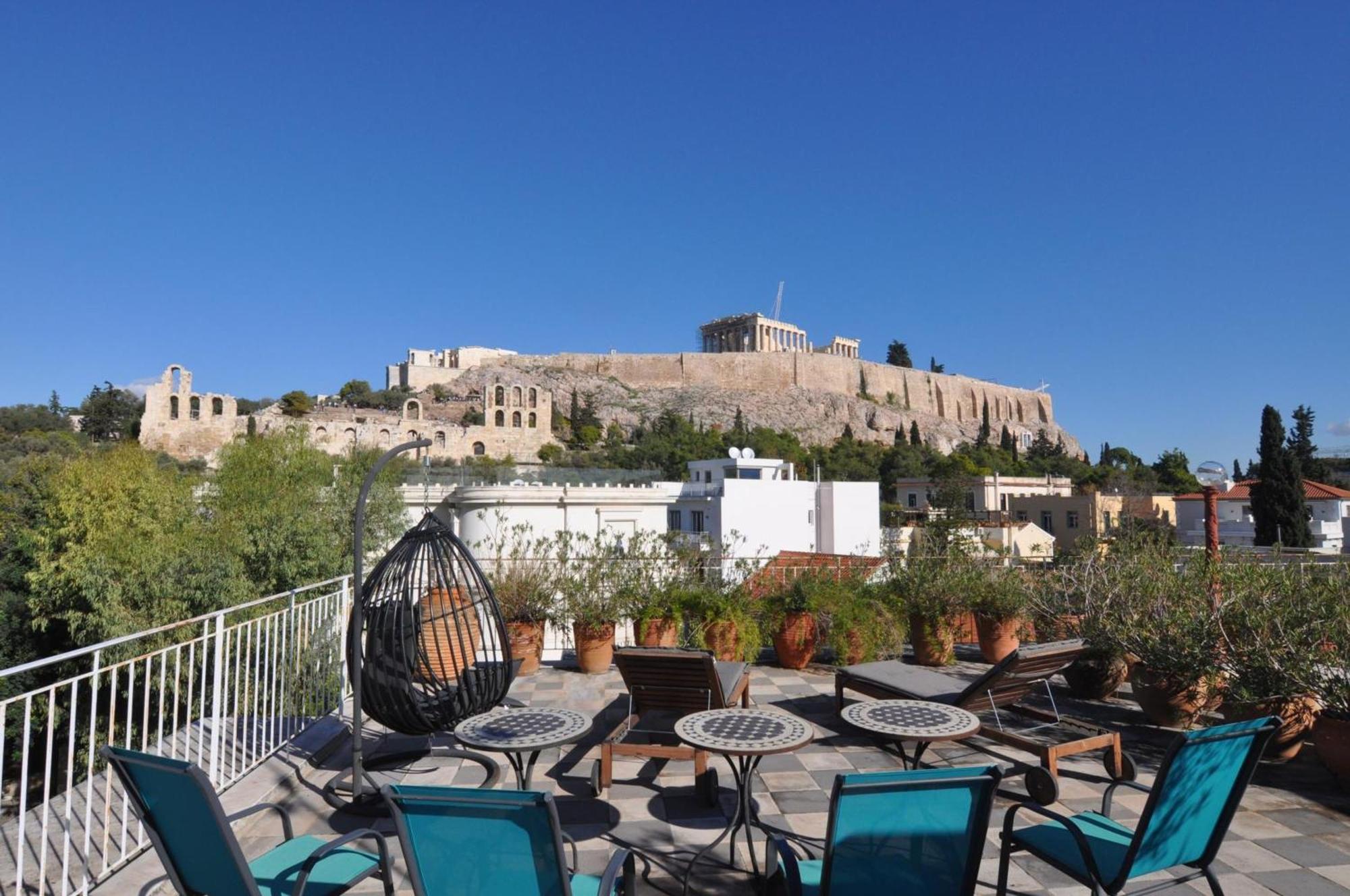 Stunning Acropolis View Apartment Athena Bagian luar foto