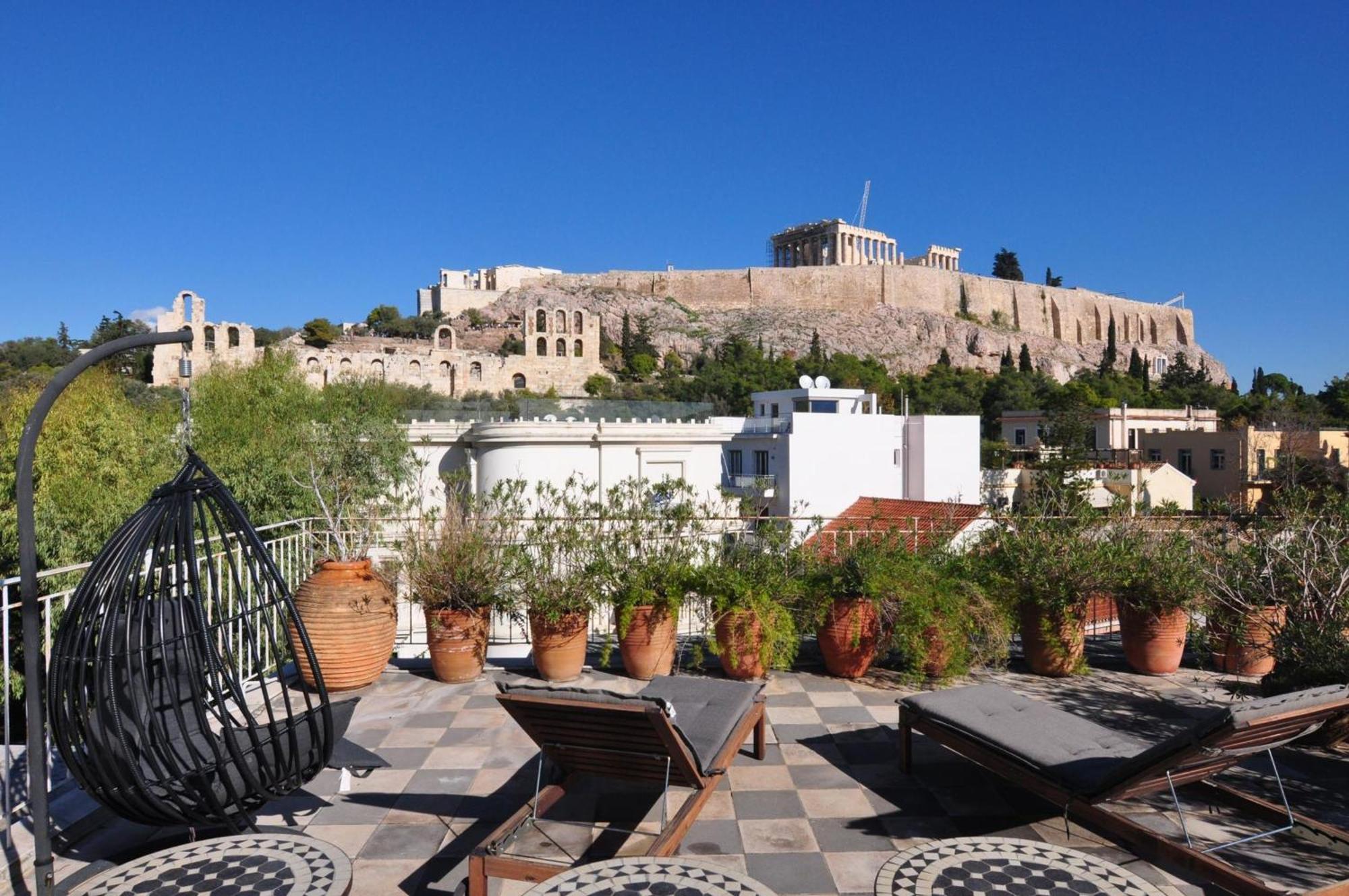 Stunning Acropolis View Apartment Athena Bagian luar foto